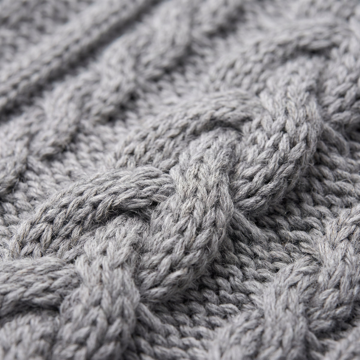 Cable Knit Duster Cardigan – Gray
