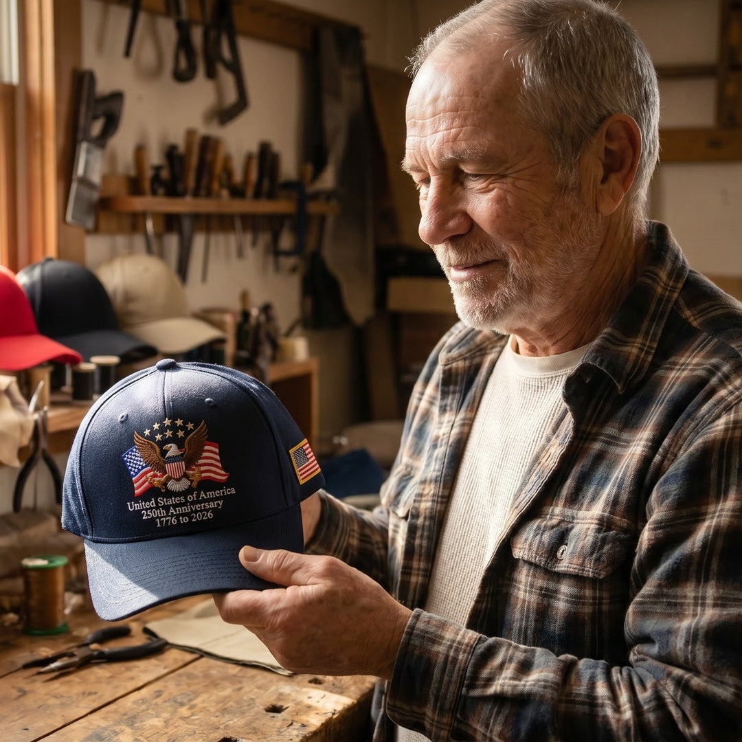 Tom's handcrafted 250th Anniversary Patriot Cap