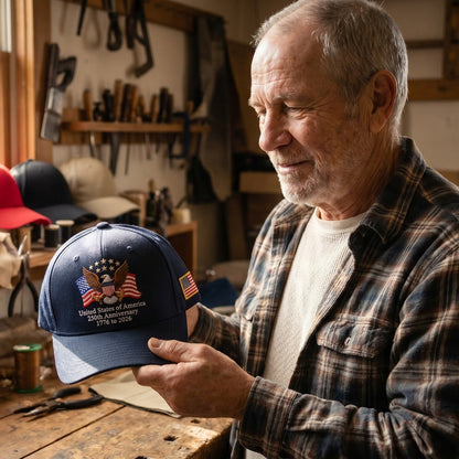 Tom's handcrafted 250th Anniversary Patriot Cap