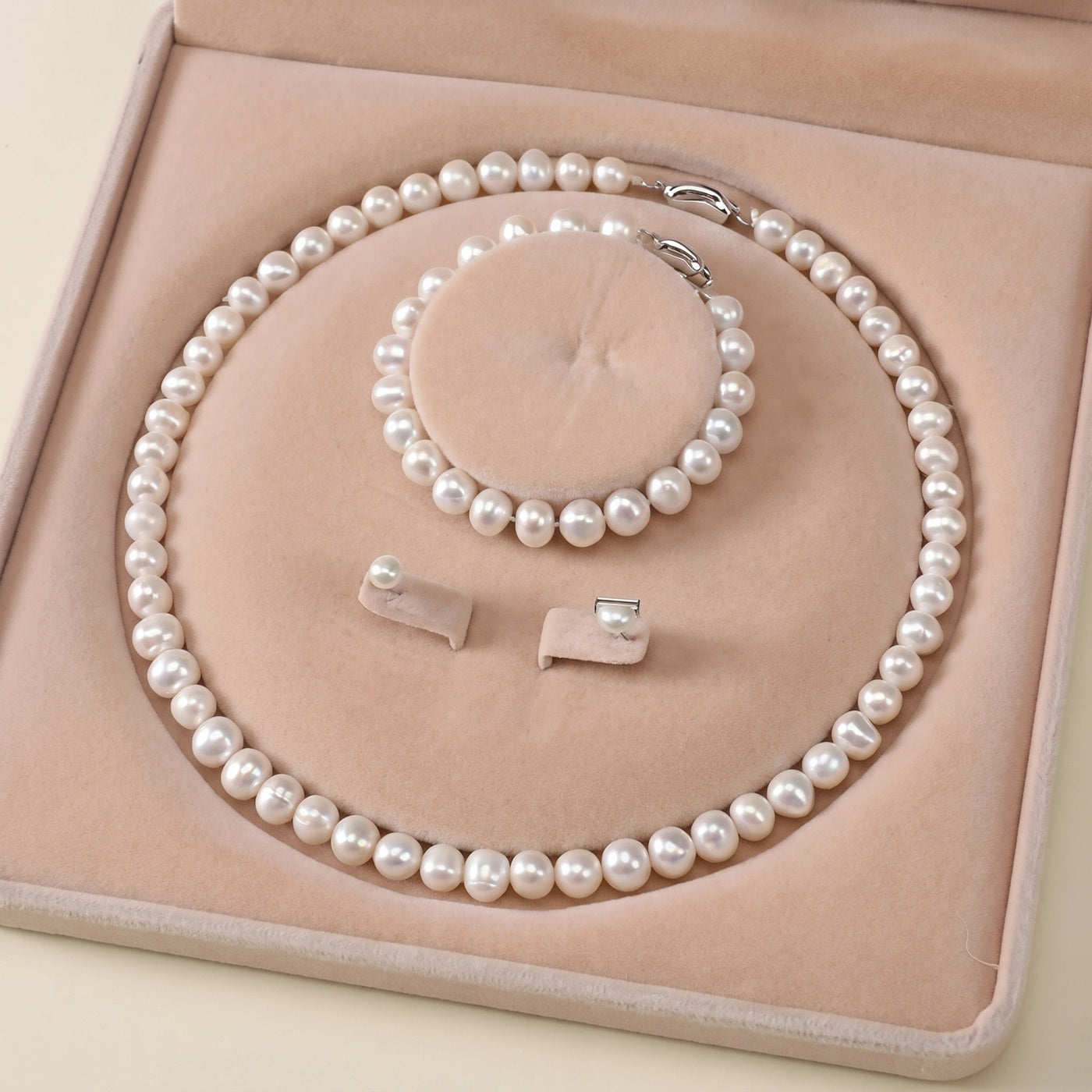Eleanor's Handcrafted Heirloom Pearl Jewelry Set