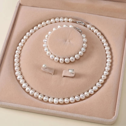 Eleanor's Handcrafted Heirloom Pearl Jewelry Set