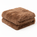 Faux Fur Throw – Cocoa view 1