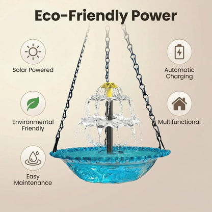 SunSpring Solar Bird Fountain