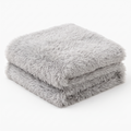 Faux Fur Throw – Gray view 1