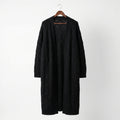 Cable Knit Duster Cardigan – Black