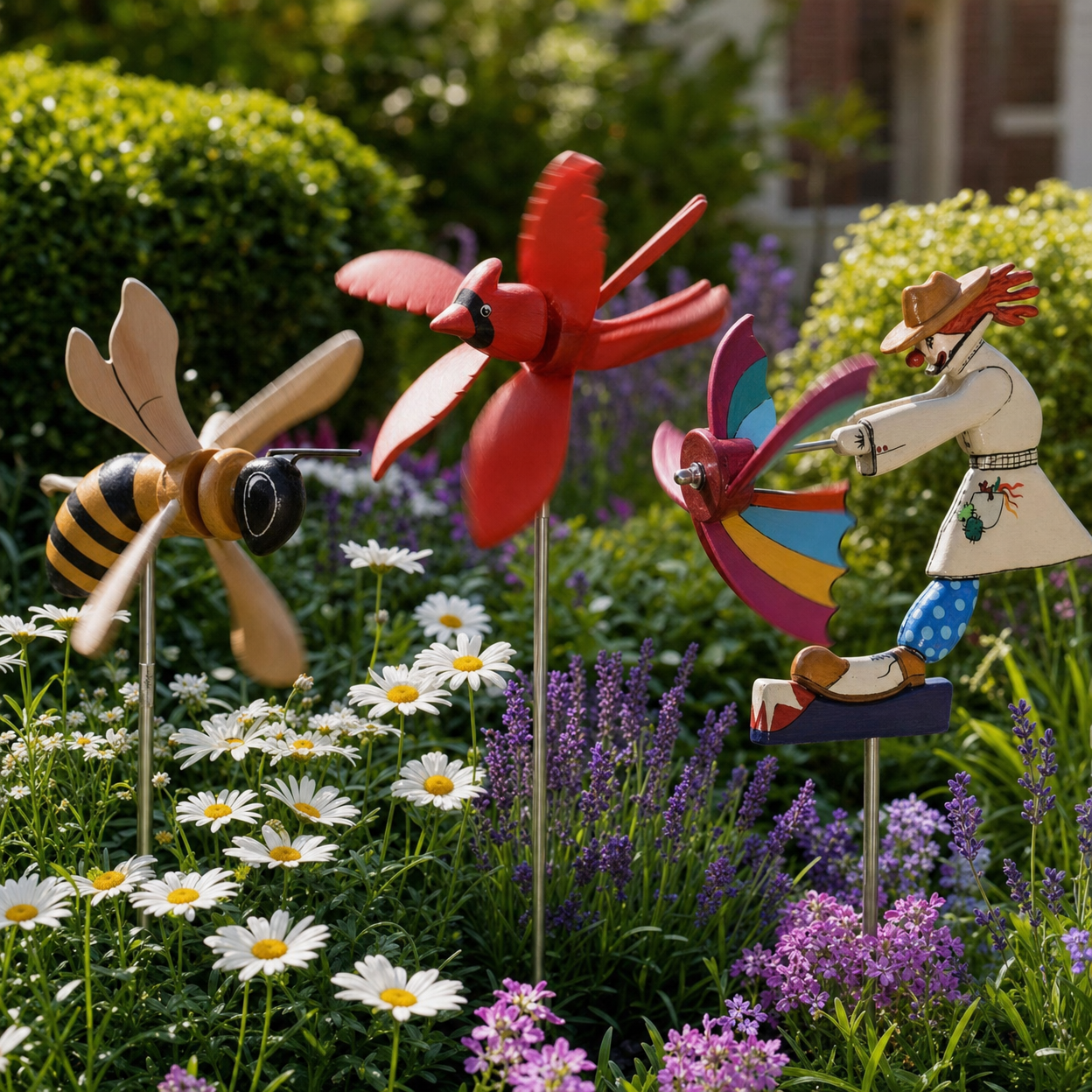 Coastal Breeze Handcrafted Wooden Whirligig