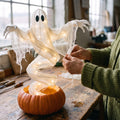 Warm-White Ghost Porch Lantern — square detail view