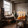 Warm-White Ghost Porch Lantern — square wide view