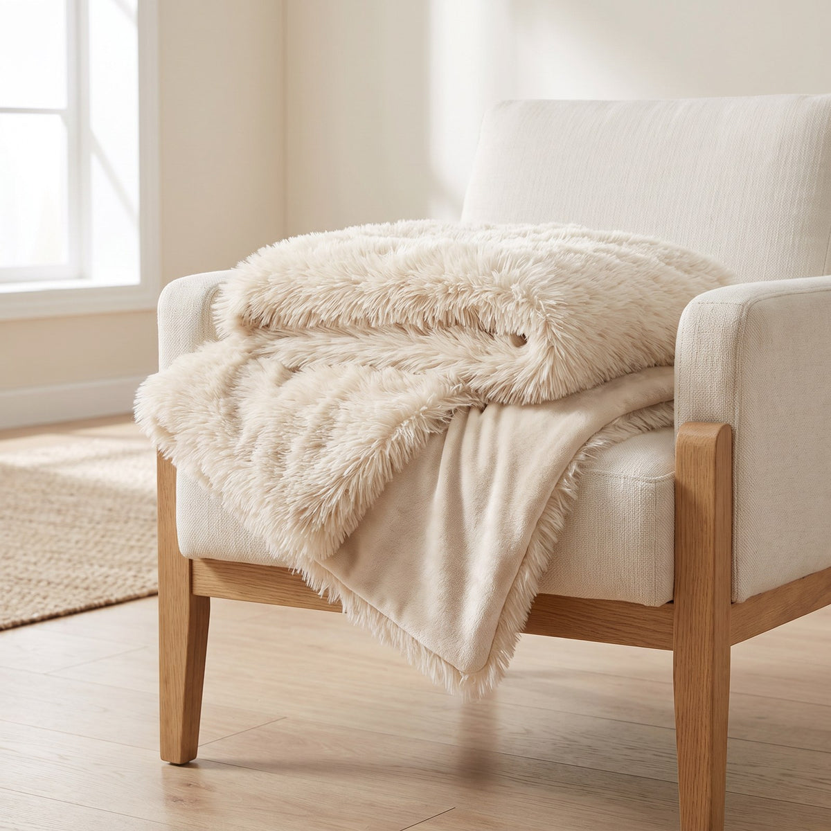 Faux Fur Throw — product view