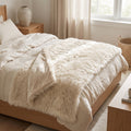 Faux Fur Throw — in the home