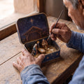 Nativity Scene Tin — square detail view