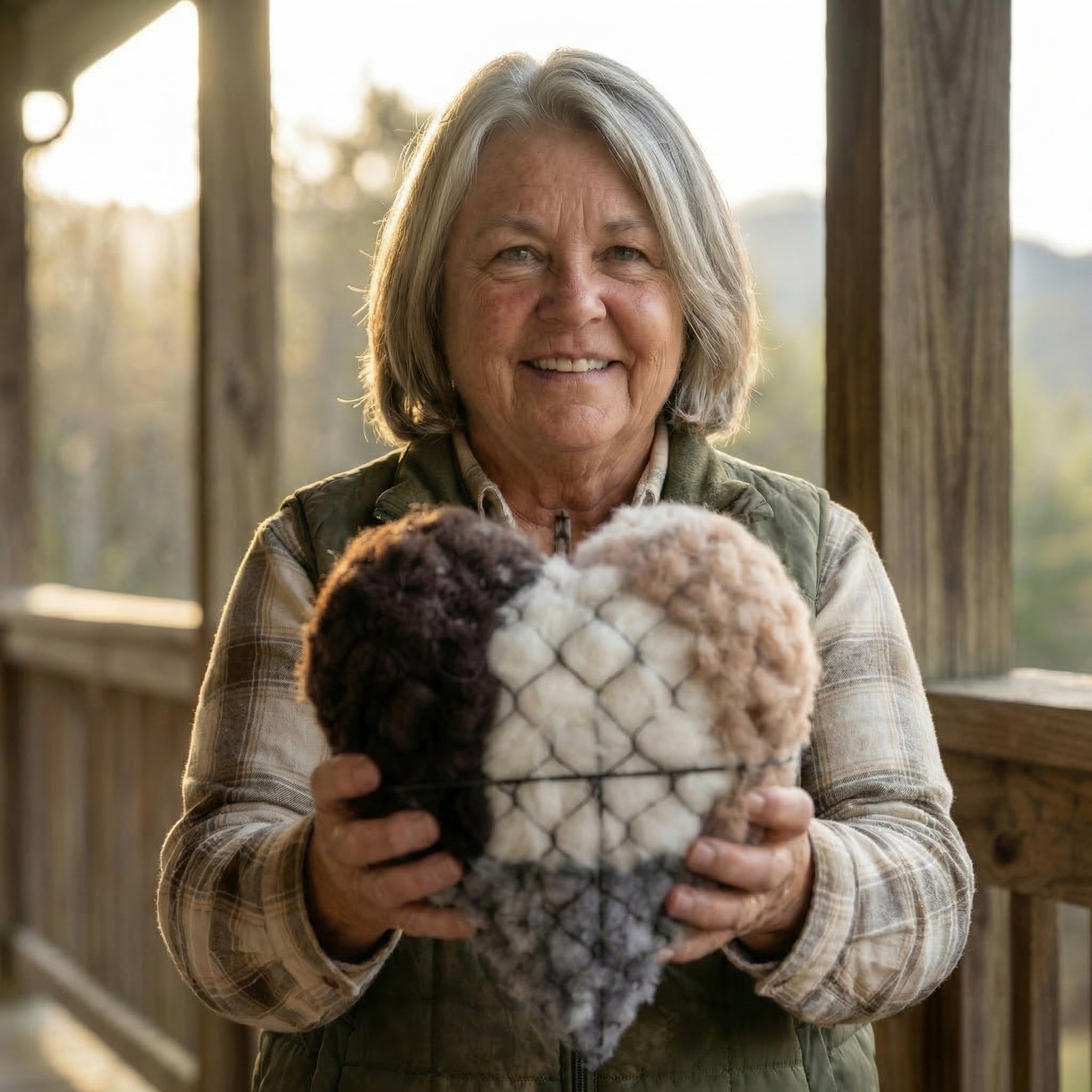 Carol's Alpaca-Wool Nesting Heart