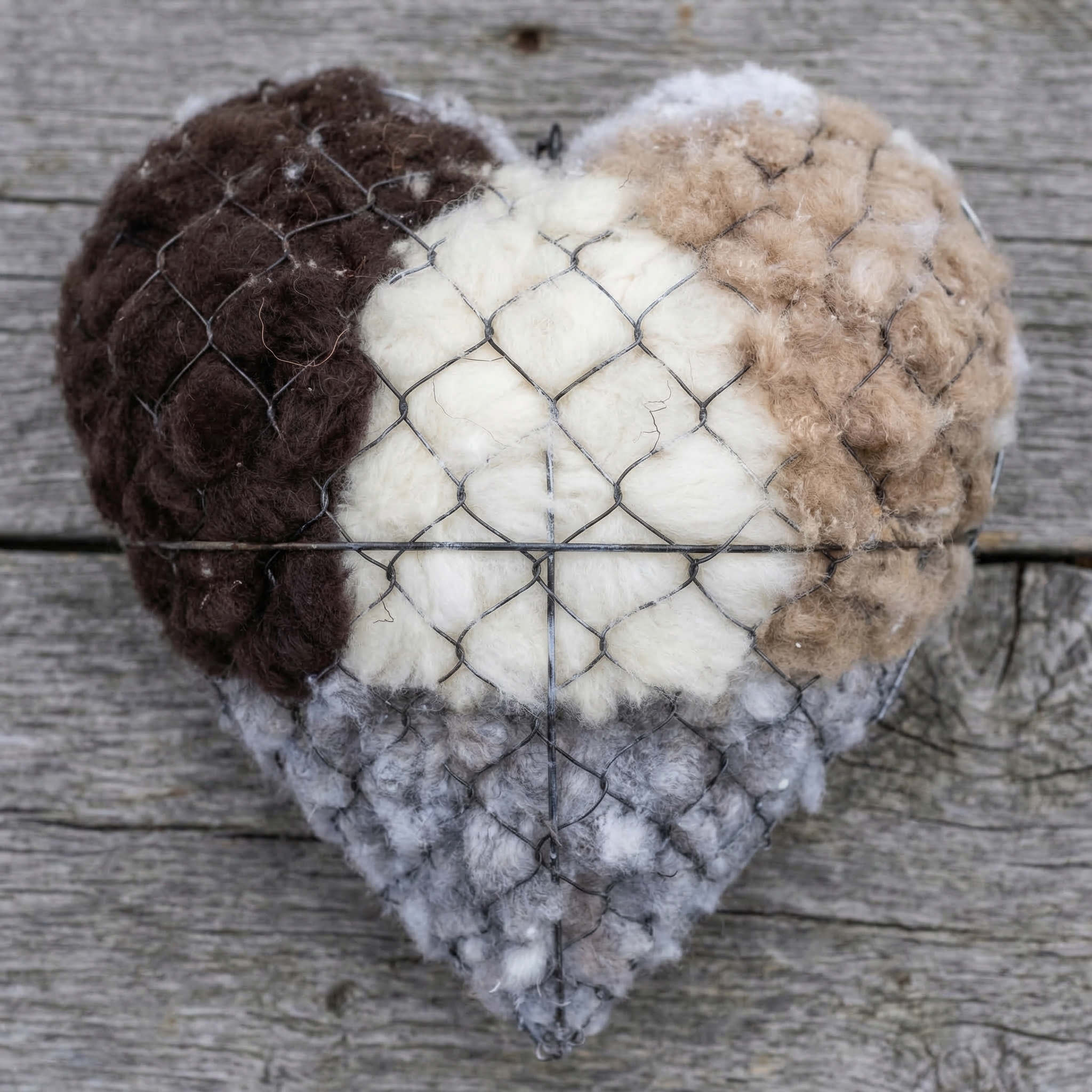 Carol's Alpaca-Wool Nesting Heart