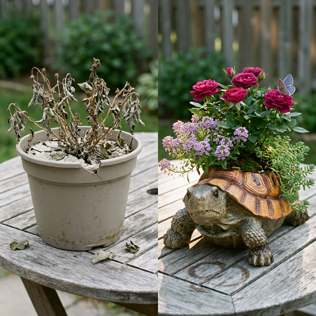 Dot's Turtle Flower Pot
