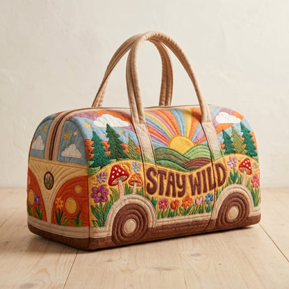 Maggie's Handquilted Hippie Bus Weekender