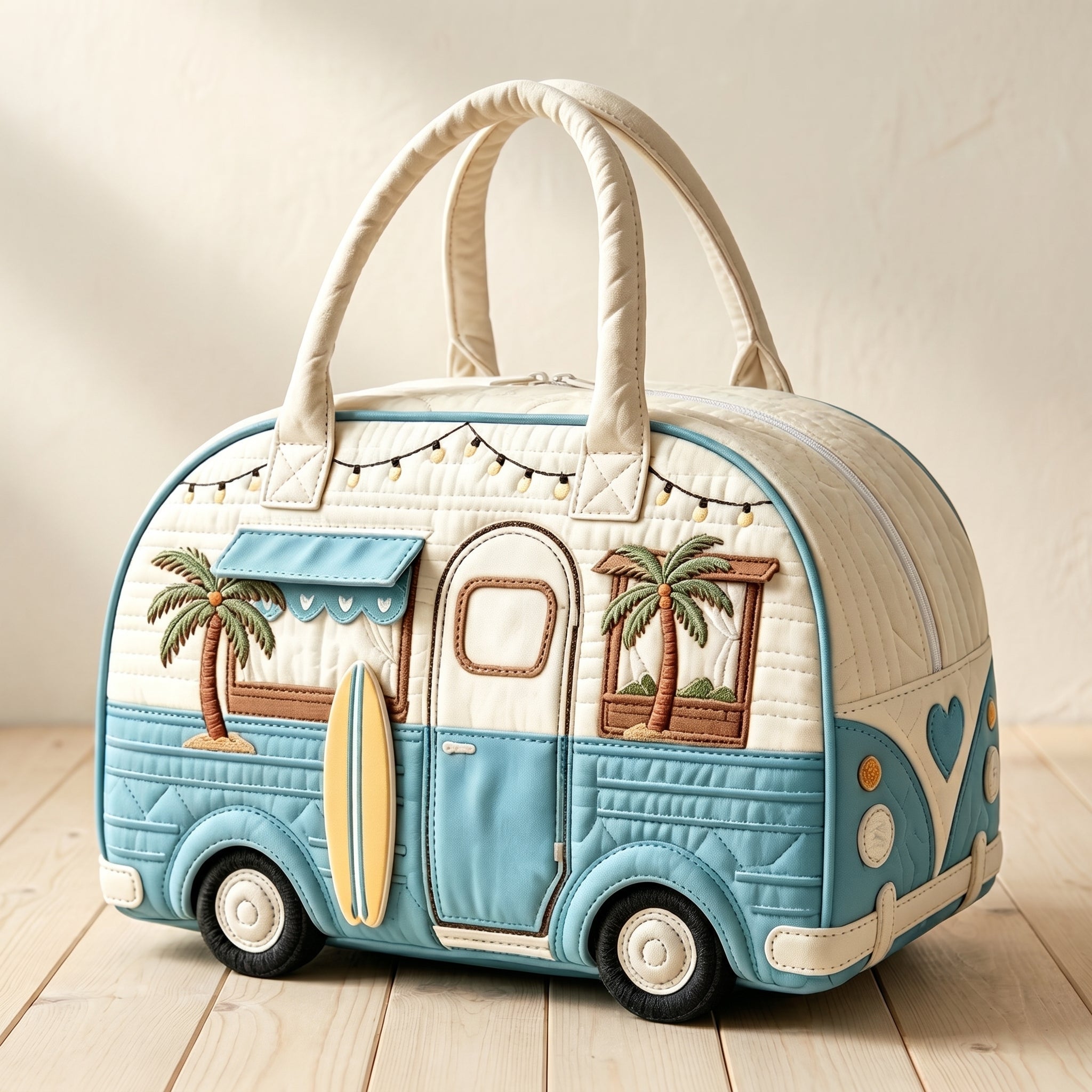Maggie's Handquilted Hippie Bus Weekender