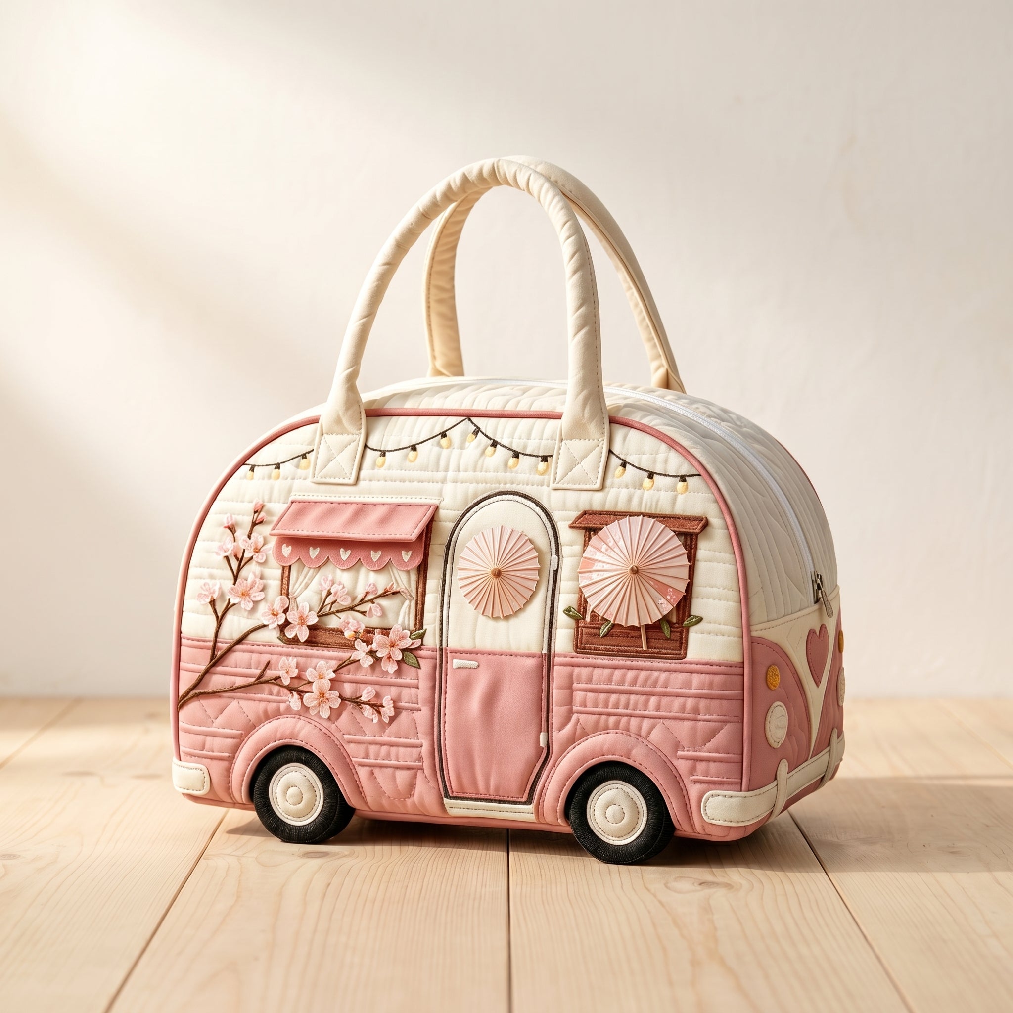 Maggie's Handquilted Hippie Bus Weekender