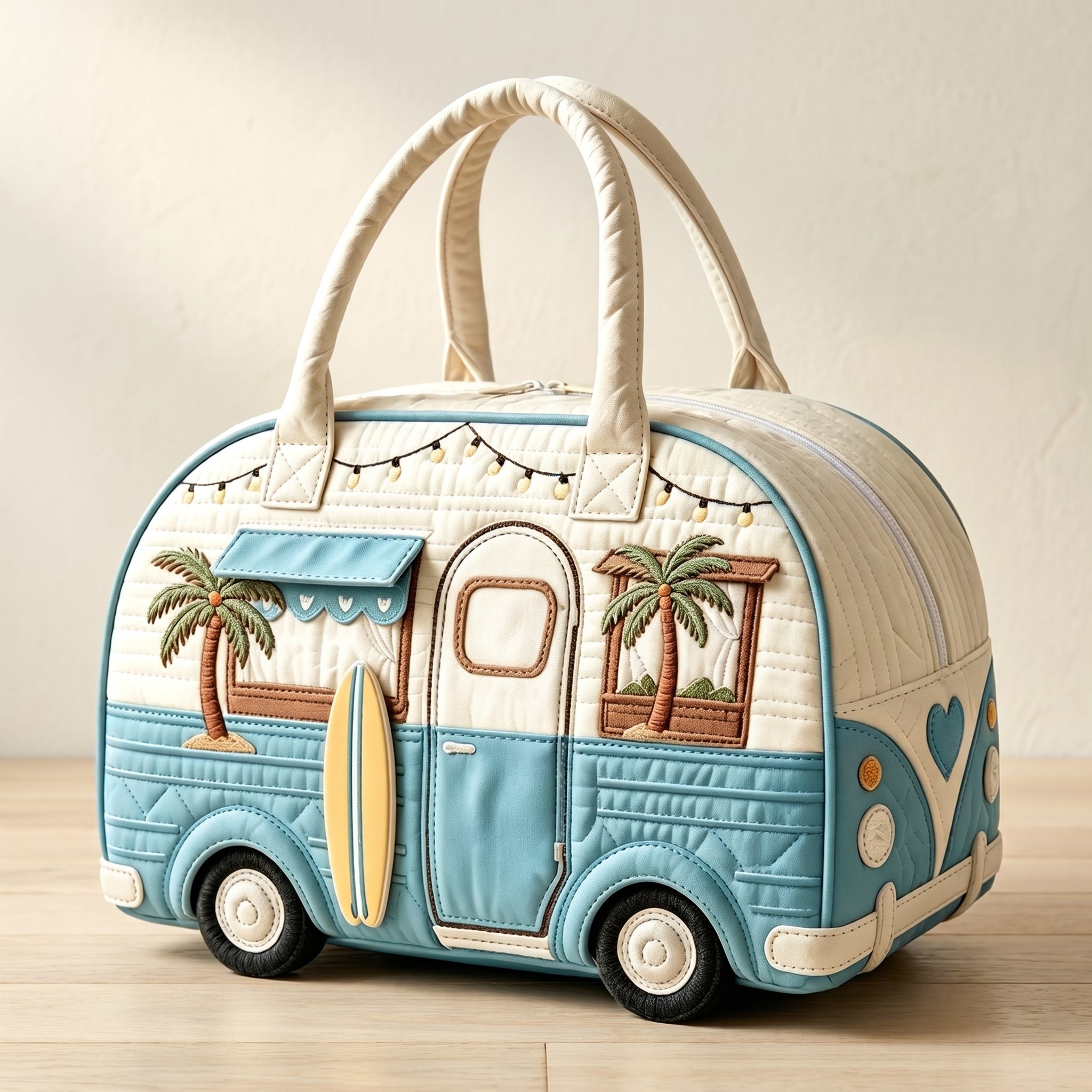 Maggie's Handquilted Hippie Bus Weekender