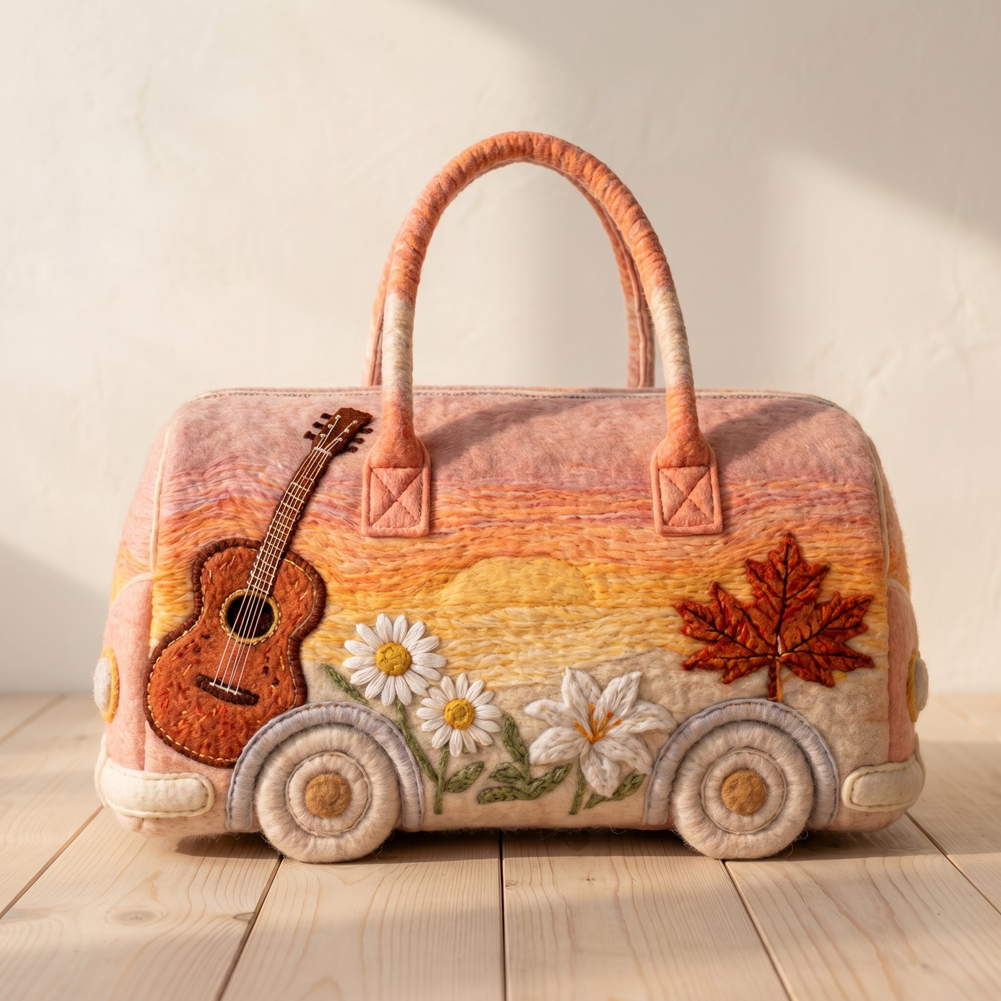 Maggie's Handquilted Hippie Bus Weekender