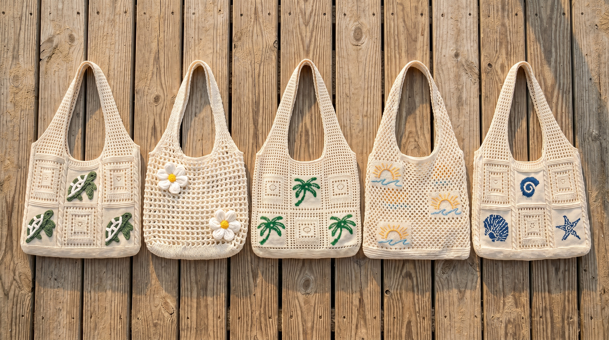 Ellie's Hand-Crocheted Beach Bags