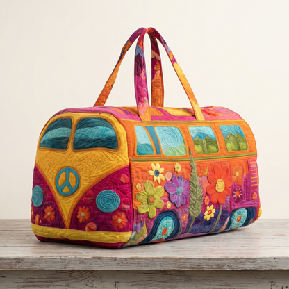 Maggie's Handquilted Hippie Bus Weekender