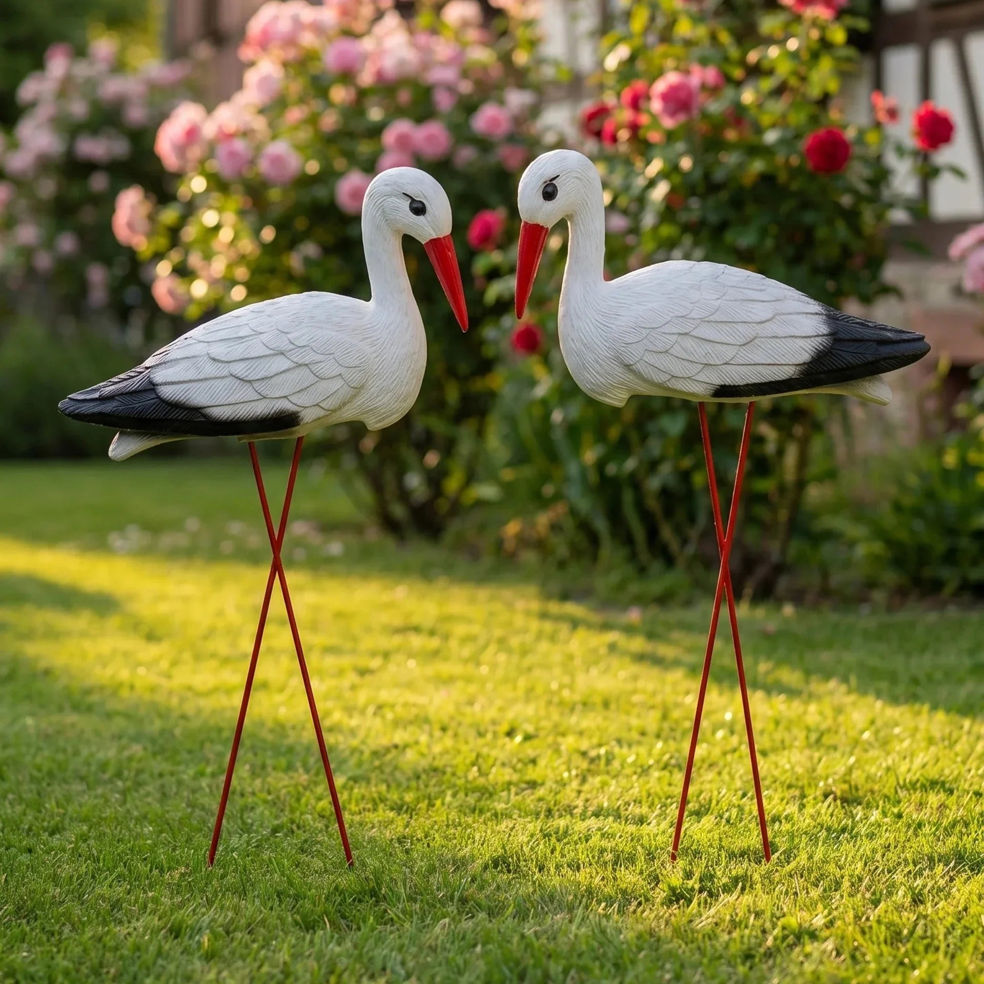 Buster's Handpainted Stork