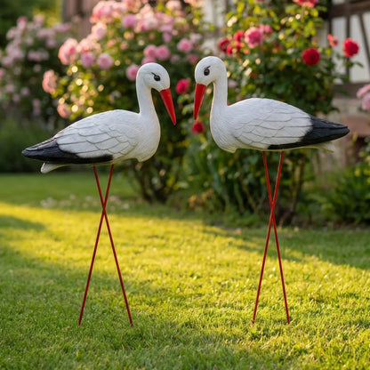 Buster's Handpainted Stork