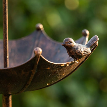 Earl's Handcrafted Bird Bath & Feeder