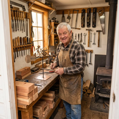 The Wind Drummer – Walt's Handcrafted Metal Whirligig