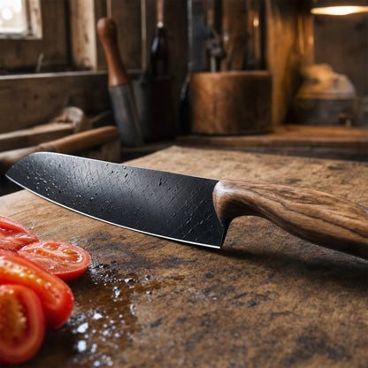 Eli's Handcrafted Black Diamond Knife Set