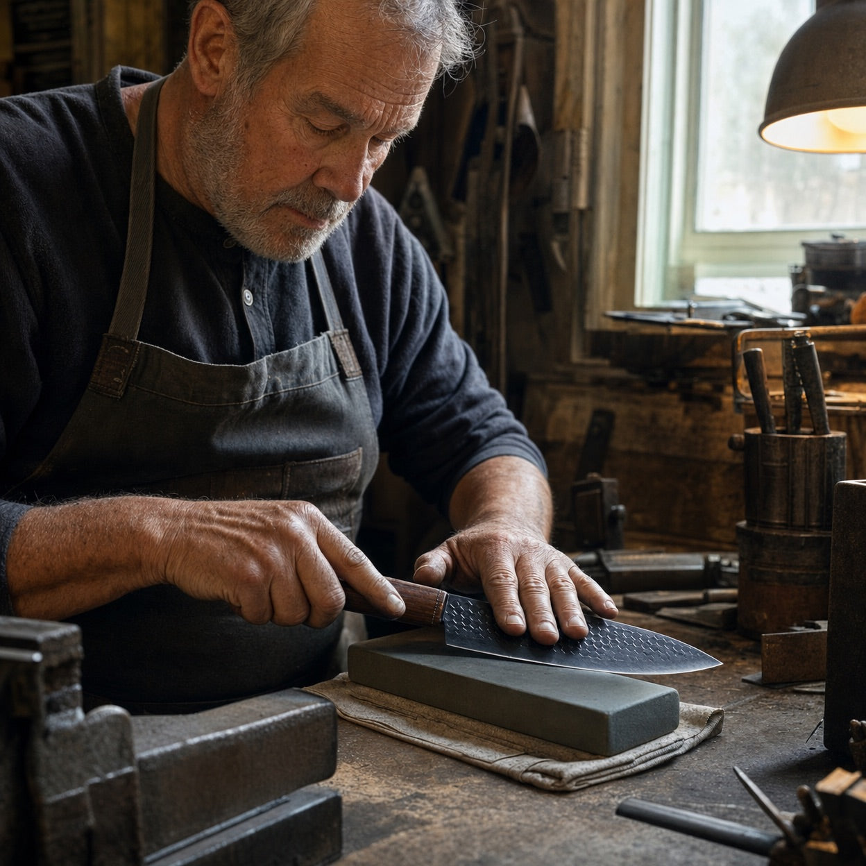 Eli's Handcrafted Black Diamond Knife Set