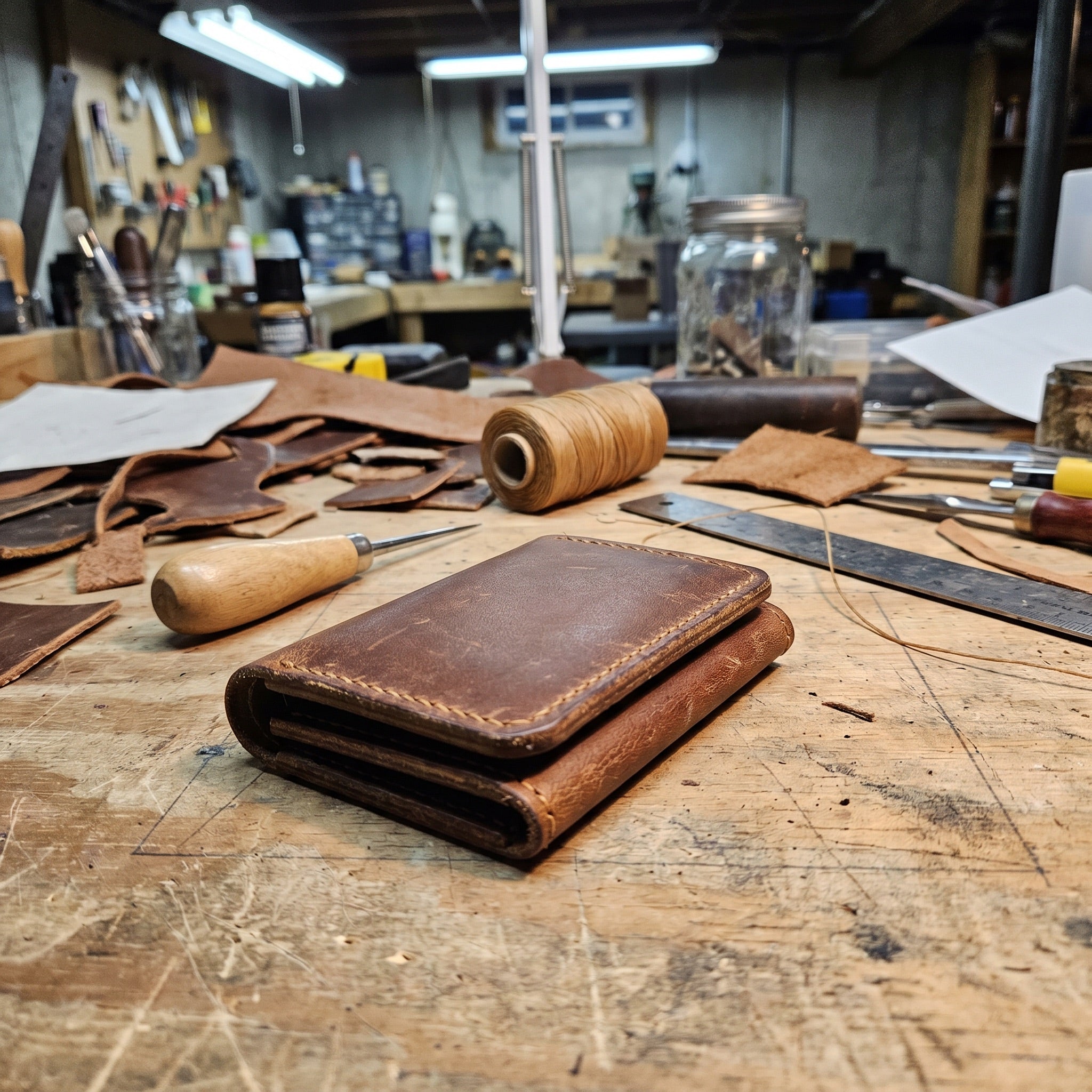 Harold's Handcrafted RFID-Shield Leather Wallet