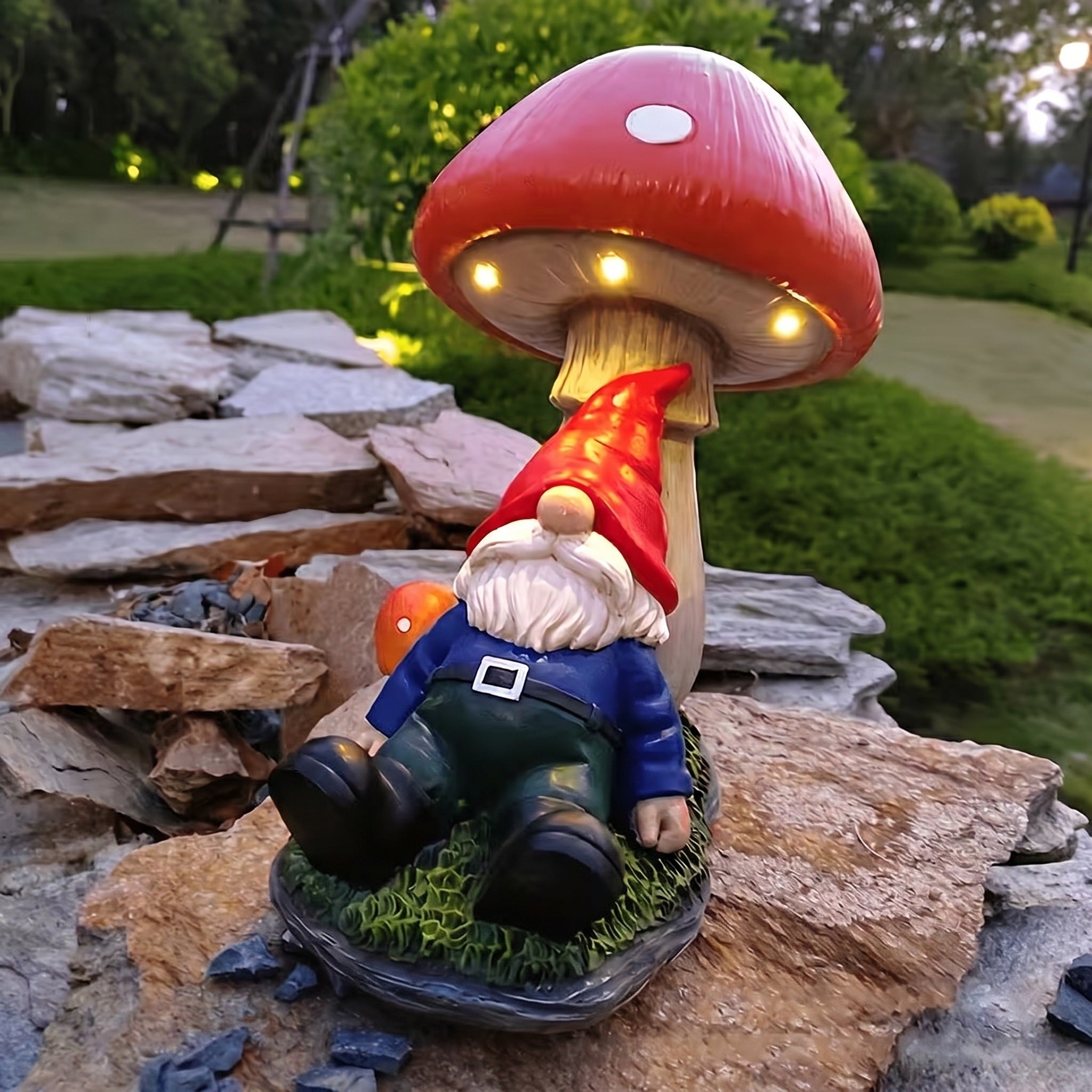 Eleanor's Handcrafted Garden Gnome