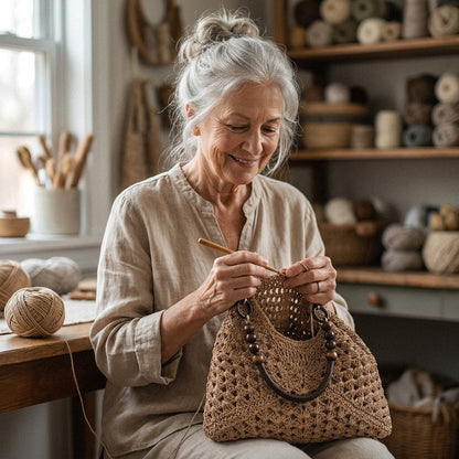 Martha's Handcrafted Bohemian Crochet Bag