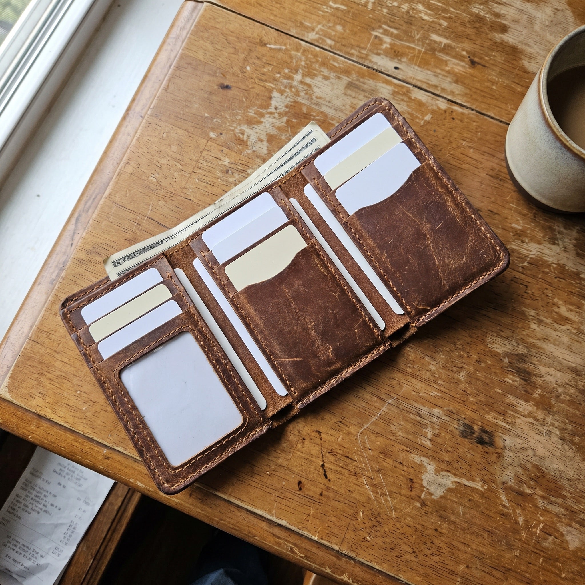 Harold's Handcrafted RFID-Shield Leather Wallet