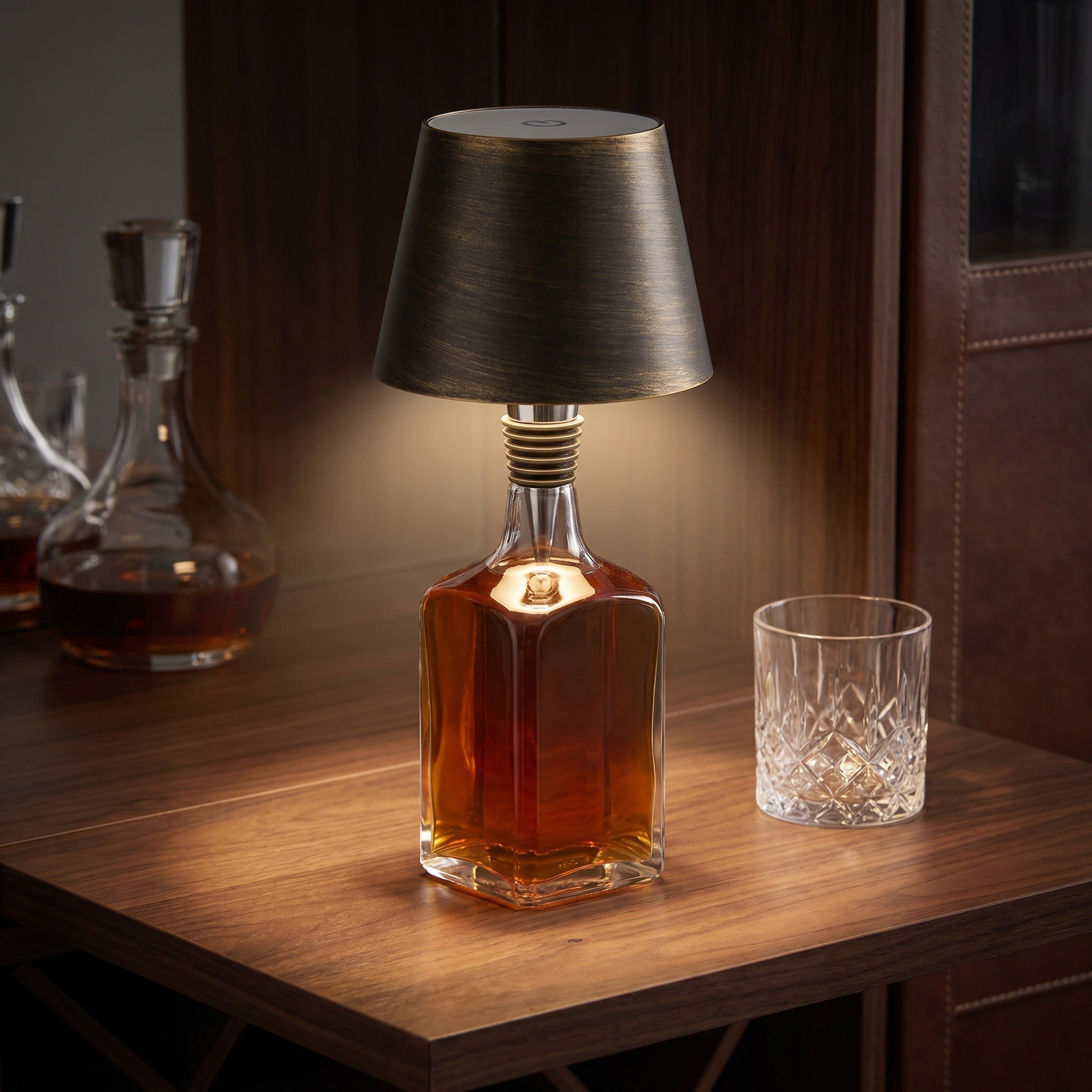 Ray's handcrafted bottle lamp