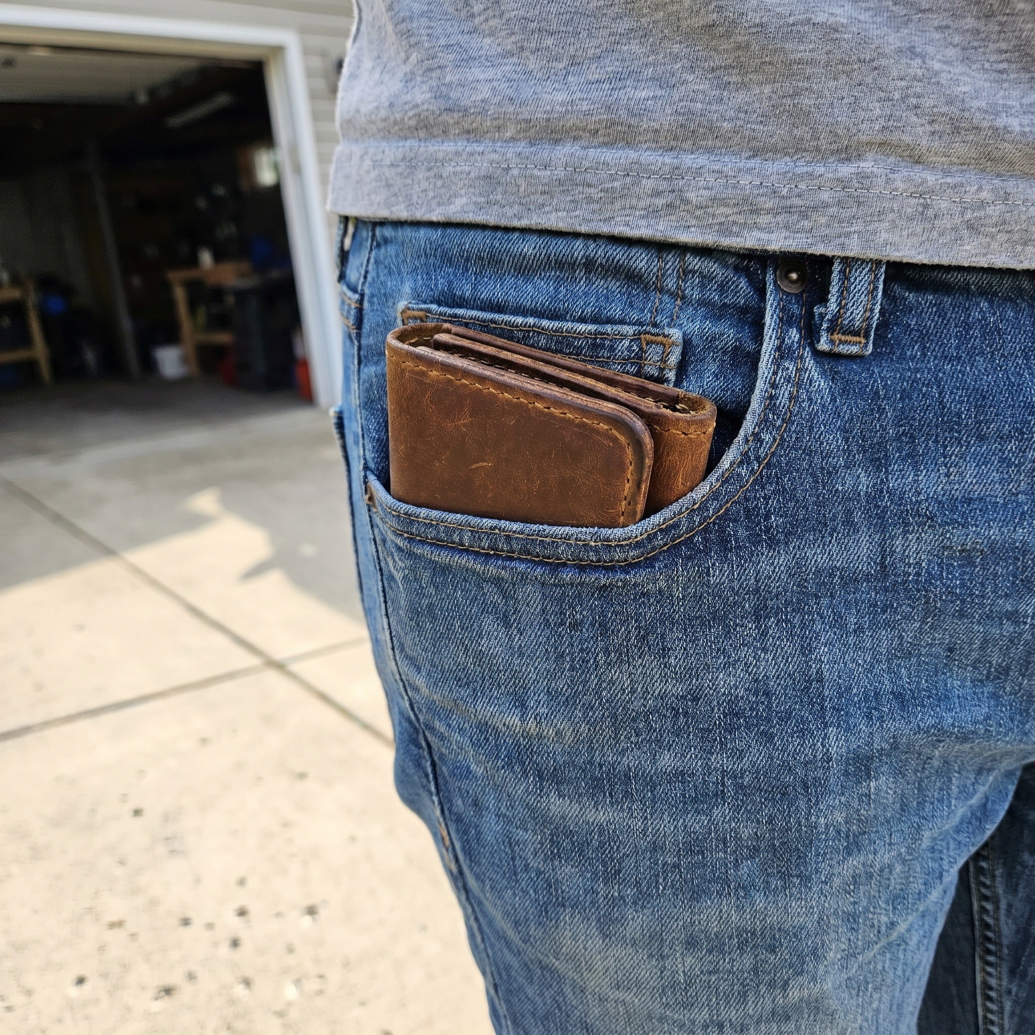 Harold's Handcrafted RFID-Shield Leather Wallet