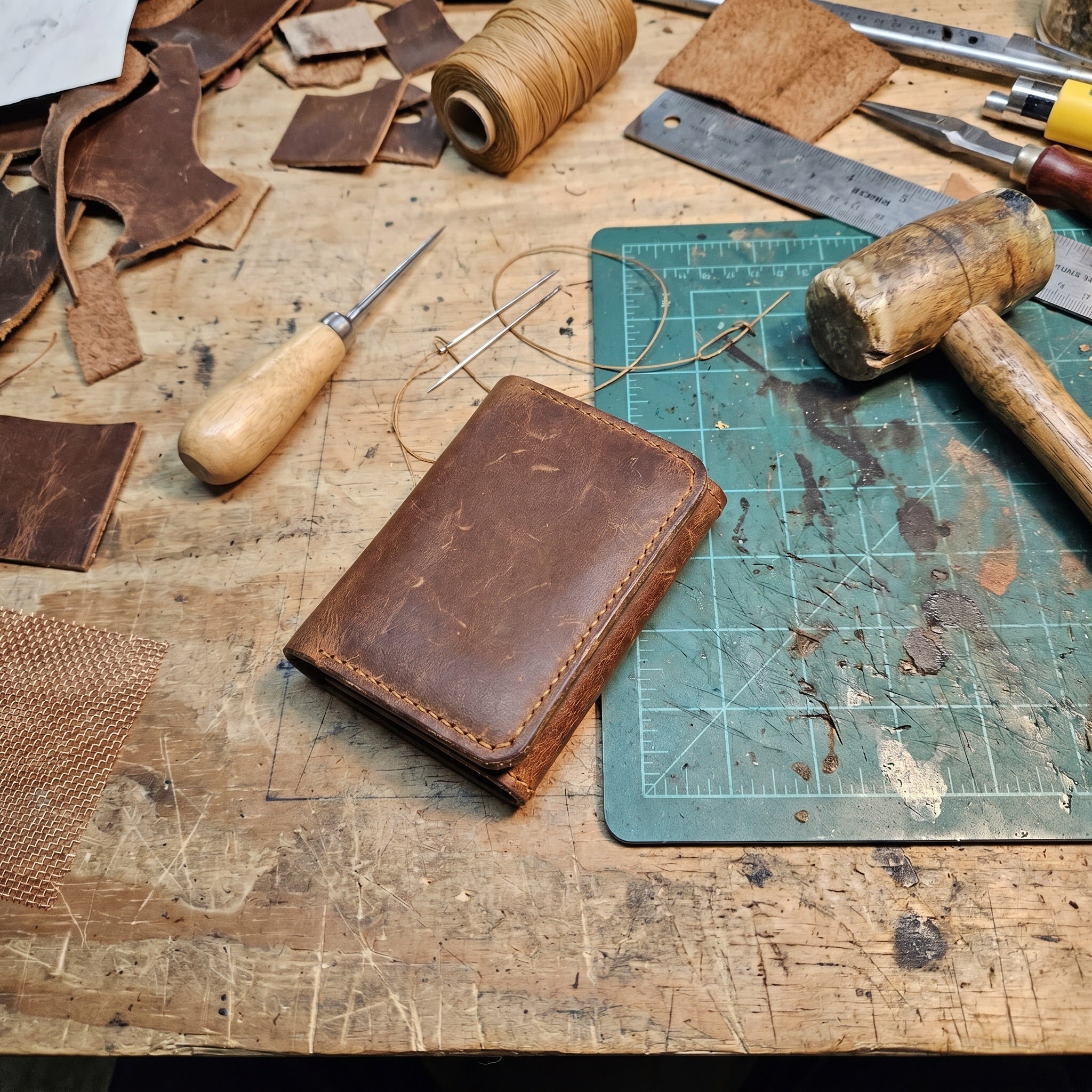Harold's Handcrafted RFID-Shield Leather Wallet