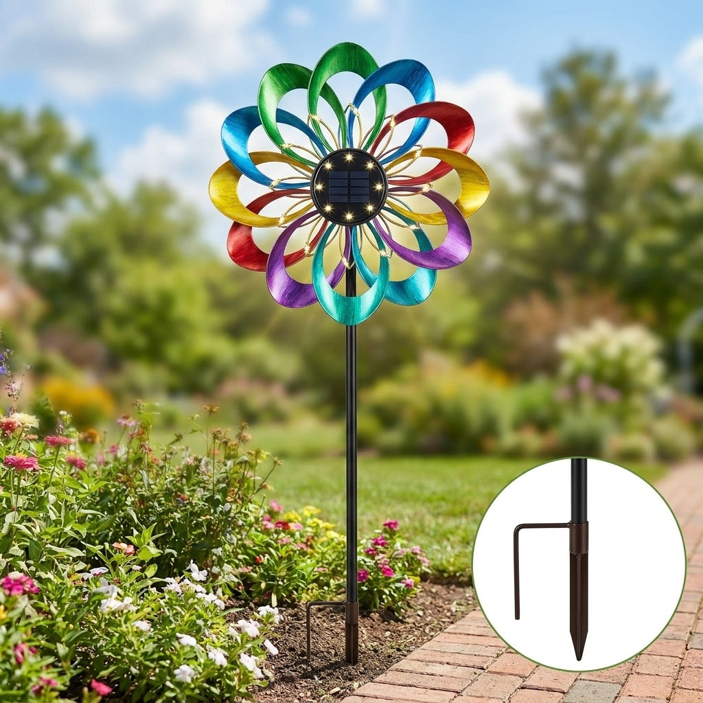 Mara's Solar Flower Wind Spinner