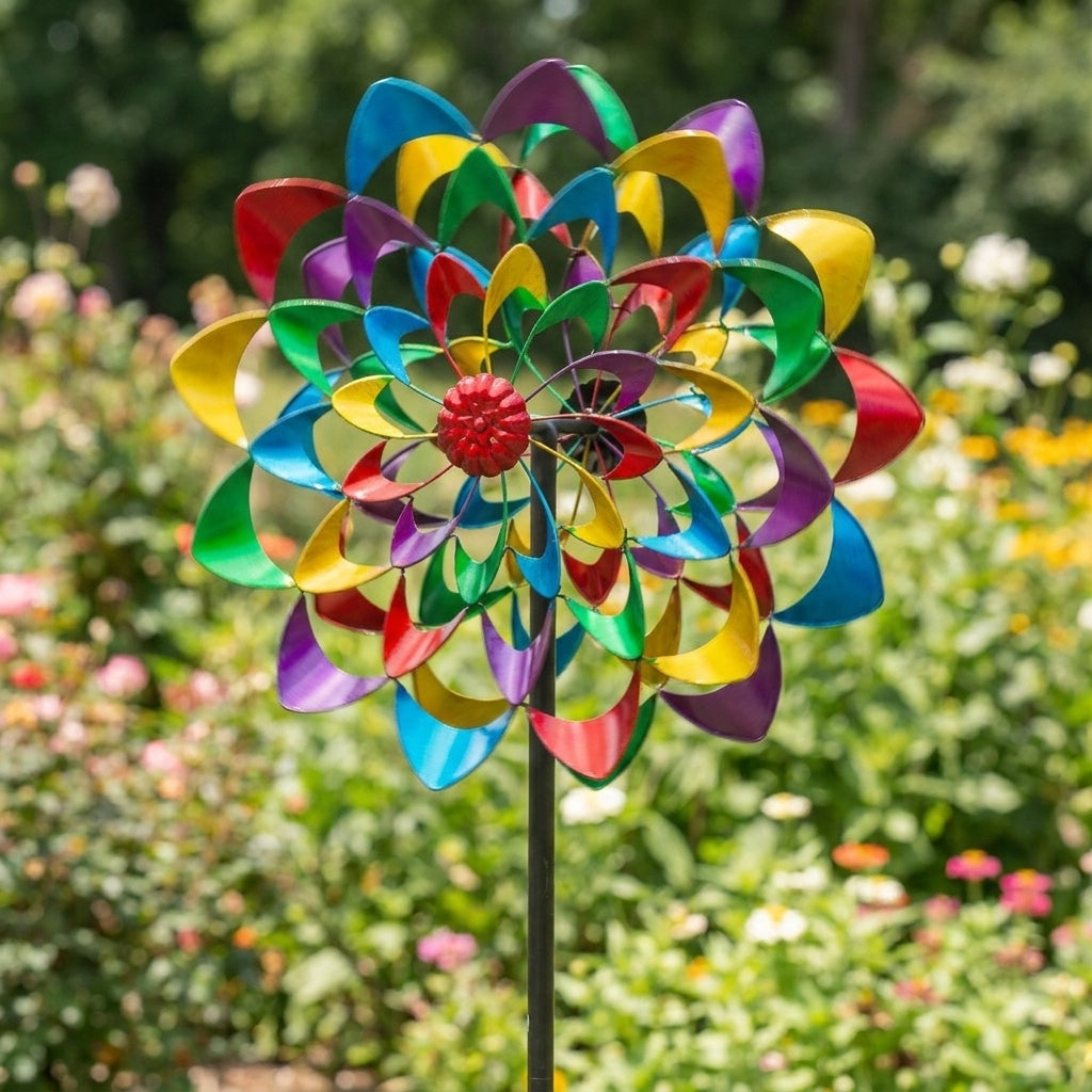 Mara's Dual-Rotor Zinnia Wind Spinner