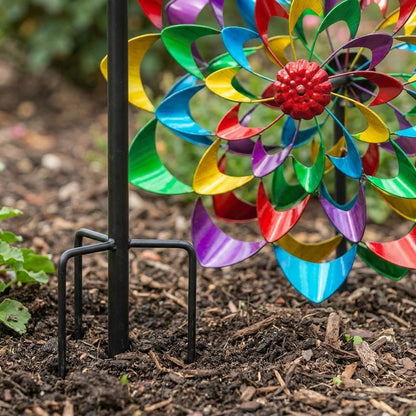Mara's Dual-Rotor Zinnia Wind Spinner