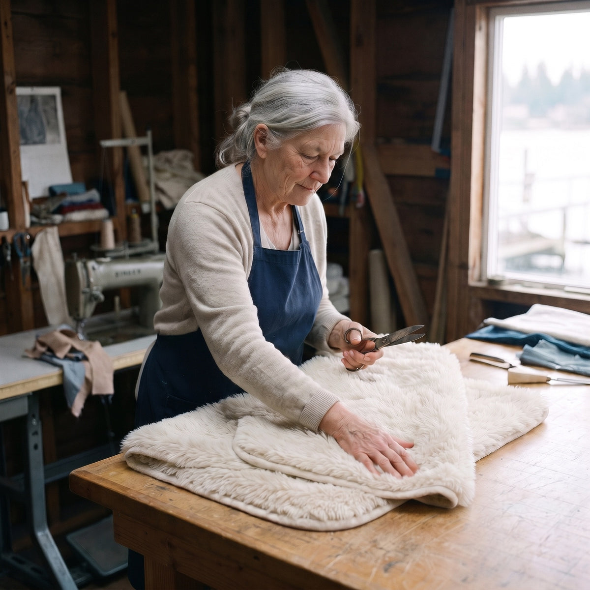 Faux Fur Throw — square portrait view