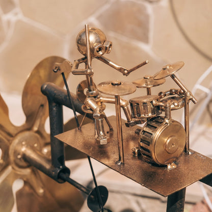 The Wind Drummer – Walt's Handcrafted Metal Whirligig
