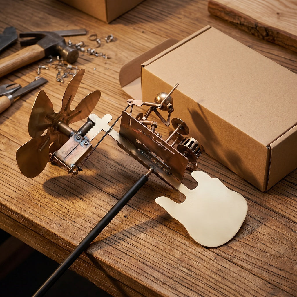 The Wind Drummer – Walt's Handcrafted Metal Whirligig