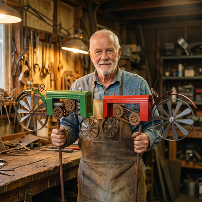 Heritage Tractor Wind Spinner