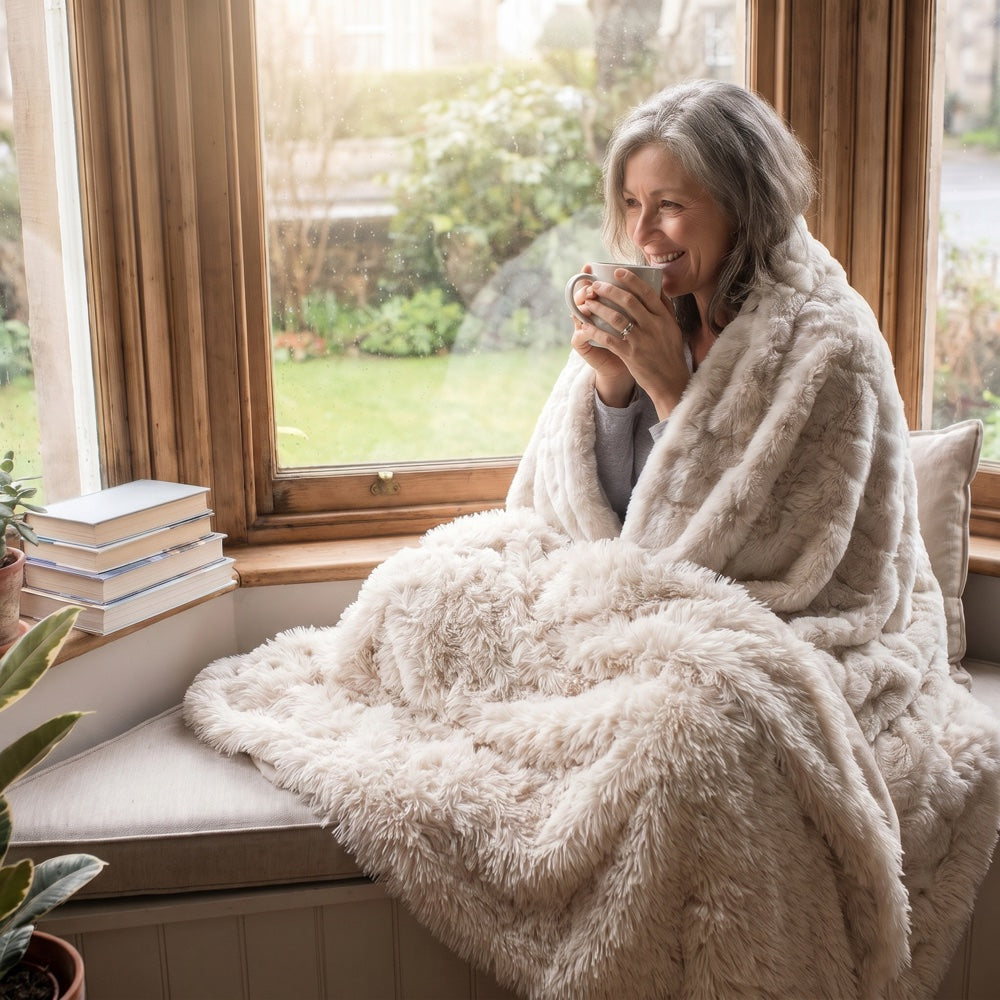 Customer review photo for throw