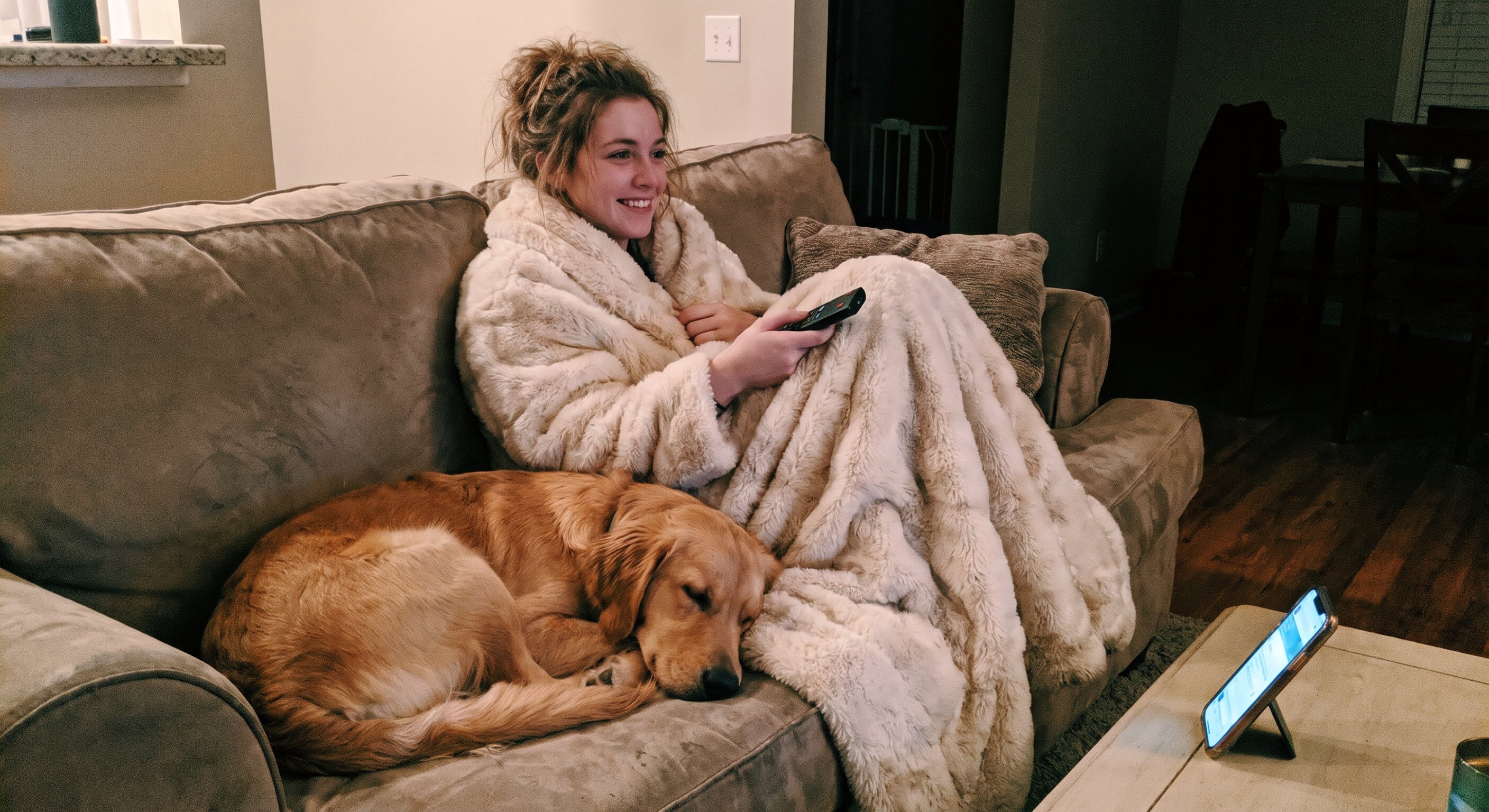 Customer review photo for throw